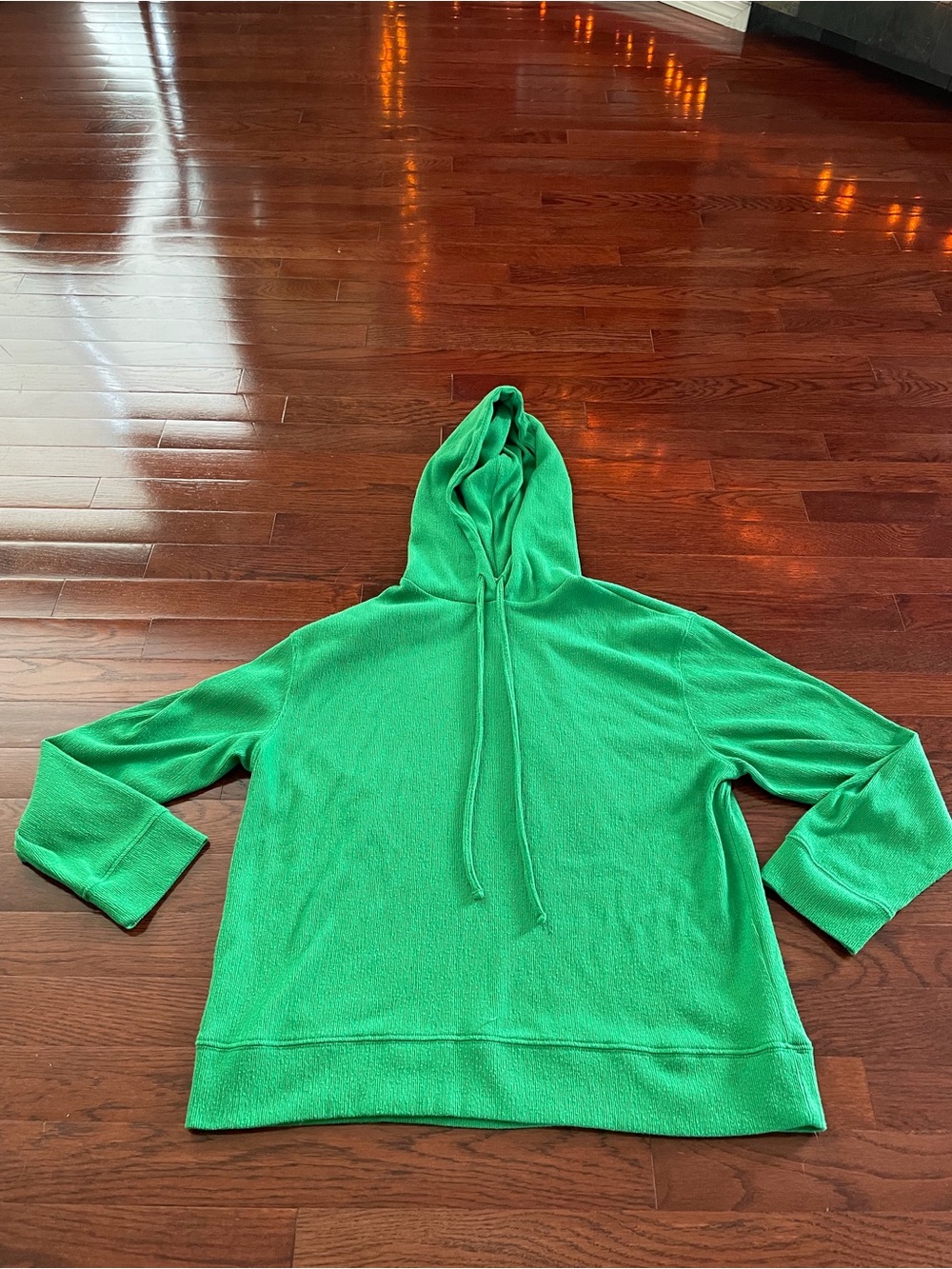 Zara Women’s Green Soft Knit Pullover Hoodie (size Small)